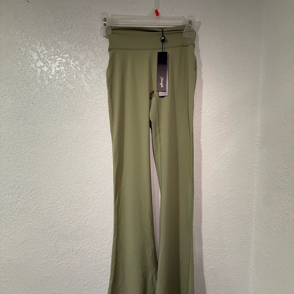 YoungLA Green Boot Cut Flare Pants
